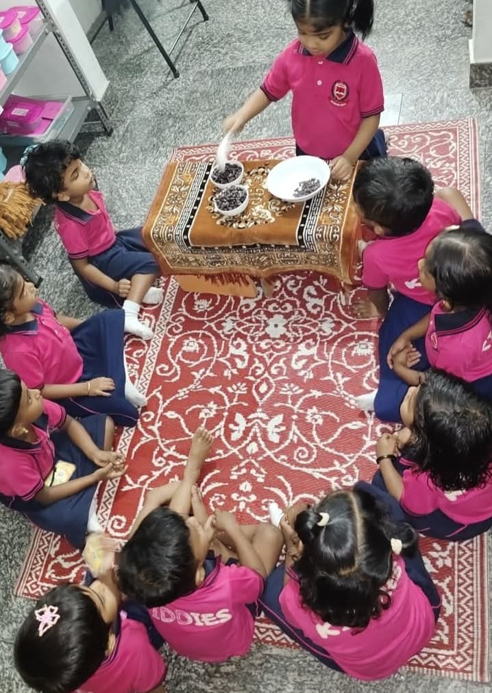 Happy children at Kiddies Montessori Trivandrum